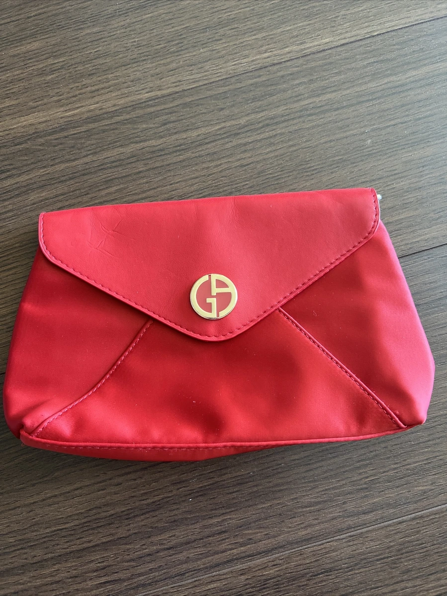 Giorgio armani online red clutch