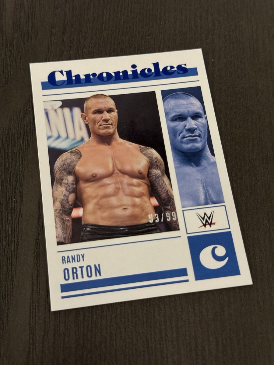 2023 Panini Chronicles WWE Blue Parallel SP /99 #34 RANDY ORTON