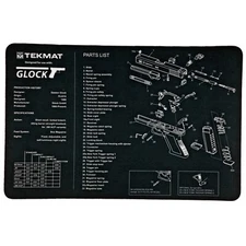 TekMat, Pistol Mat For Glock, 11"x17", Black