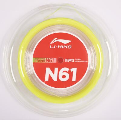 Li-Ning Badmintonsaite N61 Rolle mit 200m - verschiedene Farben - super Feedback