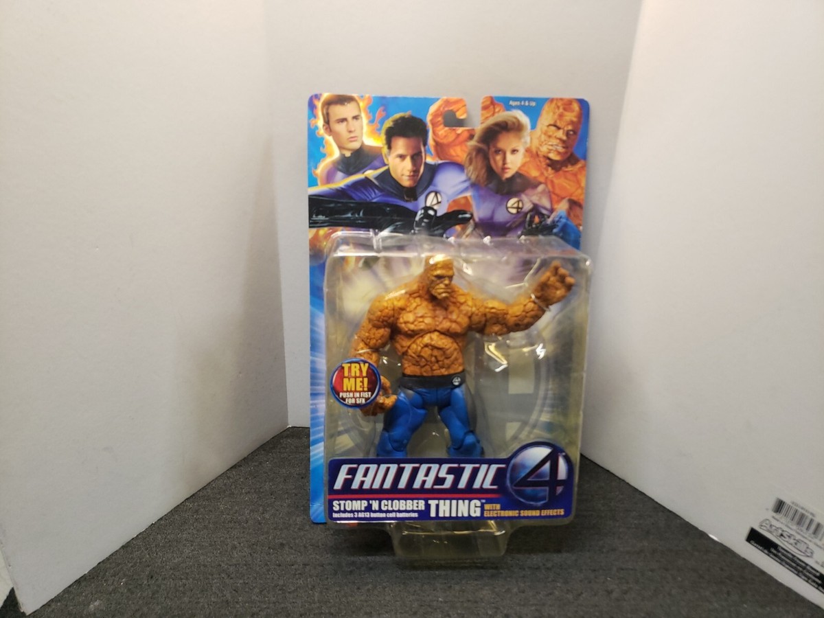 2005 ToyBiz Marvel Fantastic 4 CLOBBER N CRUSH THING Figure No