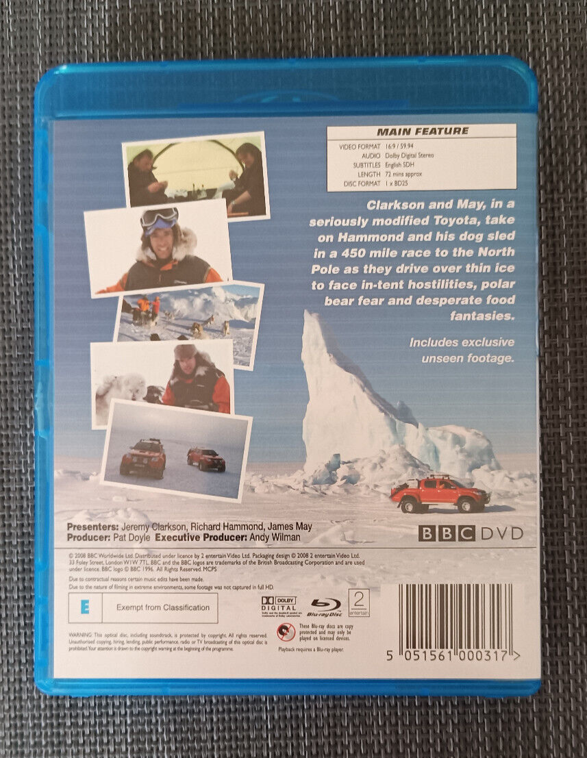 BBC TOP GEAR "Polar Special" BLU RAY Jeremy Clarkson Originalton Englisch eBay