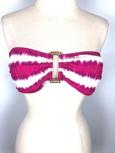 striped strapless bikini