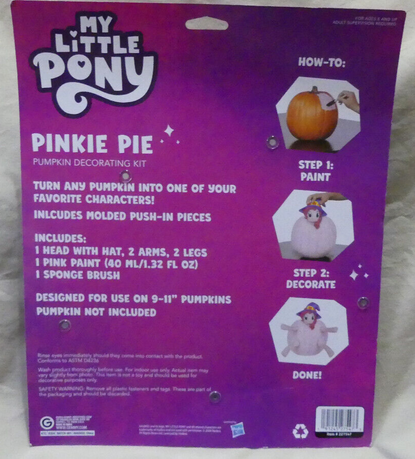 My Little Pony Pinkie Pie Pumpkin Decorating Kit | eBay