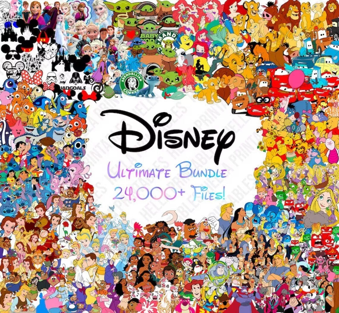 24000+ Disney SVG Mega Bundle, disney characters SVG for Cricut