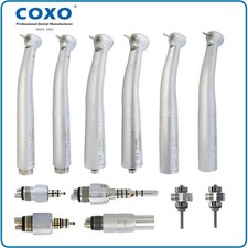 COXO Dental Handpiece Fiber Optic High Speed Turbine 6Hole LED Coupler Fit KAVO