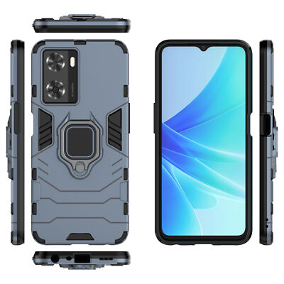For OPPO ACE2 A12 A73 REALME V5 A53 Shockproof TPU Phone Cover Case Ring Stand