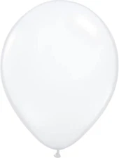 Qualatex 11" Diamond Clear Latex Balloons – 100 Count