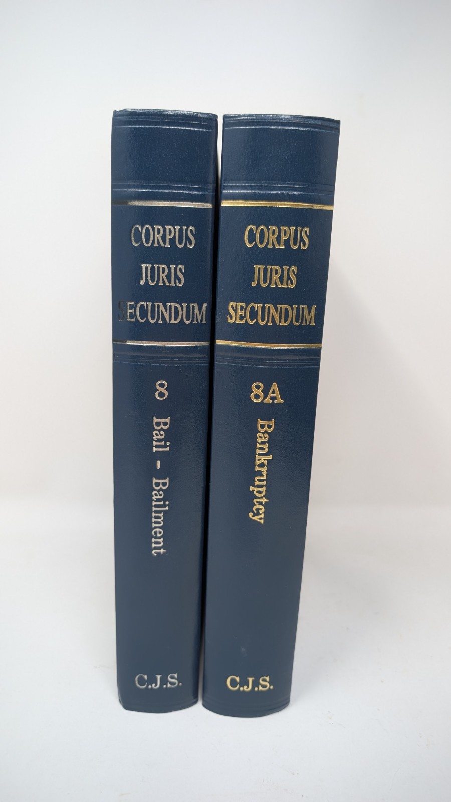 Corpus Juris Secundum Lot Vol 8 & 8A - Bail - Bailment & Bankruptcy CJS Law