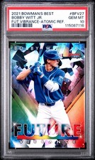 2021 Bowman's Best Bobby Witt Jr. Future Vibrance Atomic Refractor PSA 10 Gem