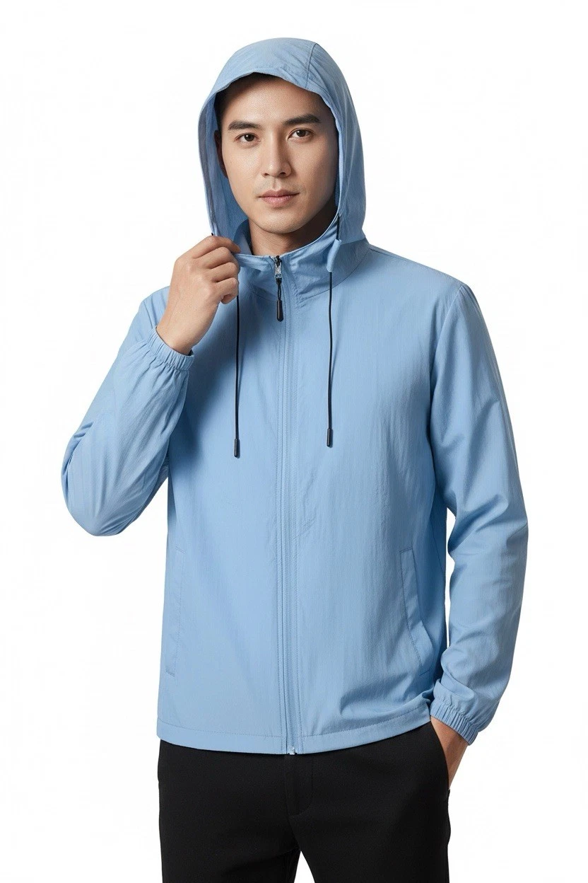 Men's Waterproof Rain Jacket Hooded Breathable Lightweight Windbreaker Outwear
Opens in a new window