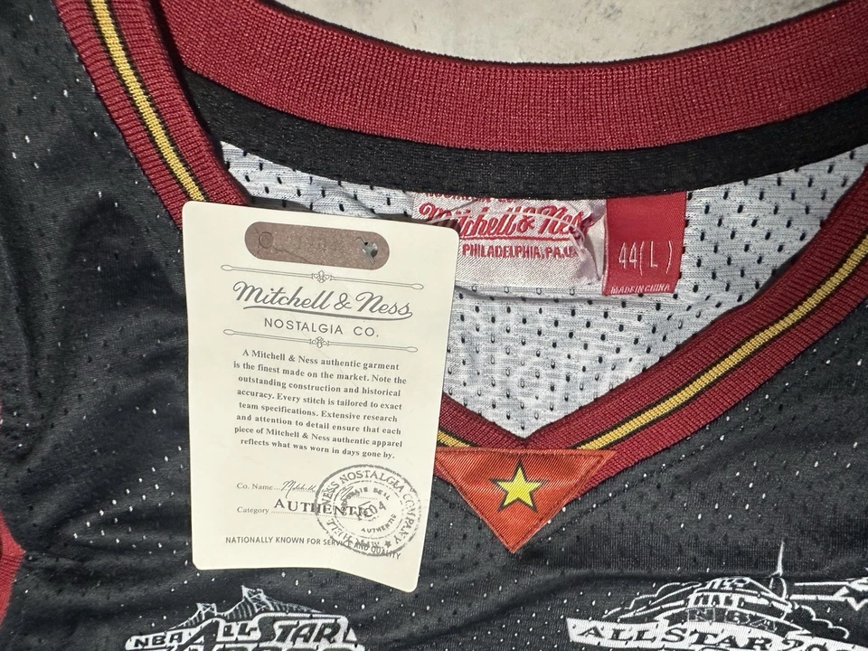 Camiseta deportiva Allen Iverson The Answer Philadelphia 76ers Sixers negra grande nueva con etiquetas para hombre Foto 2 de 3