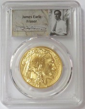 2016 GOLD AMERICAN BUFFALO FRASER SIGNED 1oz PCGS MS 70 FIRST STRIKE 10TH ANNIV 4407.71 per troy oz
