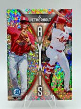JJ Wetherholt 2025 Bowman Chrome Draft Axis Mini-Diamond Refractor #104/150