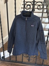 Patagonia Better Sweater Fleece Pullover Youth Medium 10 Blue 1/4 Zip Top