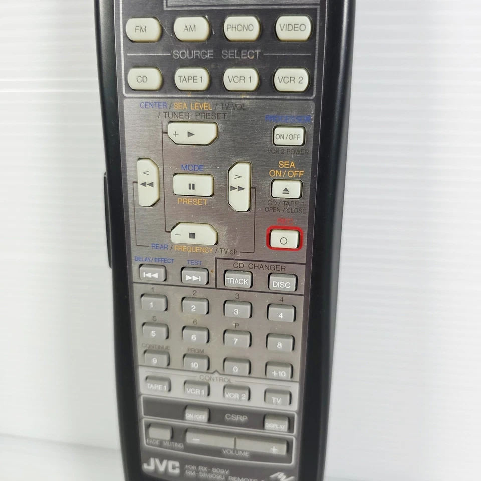 JVC Remote RX-809V RM-SR809U RMSR809U RX809VTN - Tested  - Image 3 of 4
