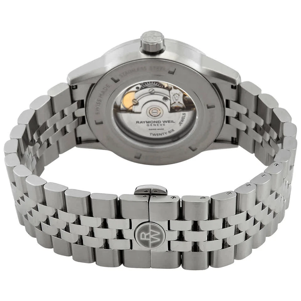 Reloj para hombre Raymond Weil Freelancer automático esfera plateada 2734-ST-05650 Foto 3 de 3