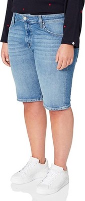 Mavi Damen Jeans Shorts Kurzehose Tim Lt Brushed Comfort Blau, W34