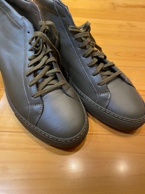 Common Projects Achilles Mid Green US13 Sneakers New Italy Leather Durable Outs