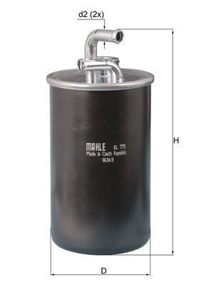 MAHLE KL 775 Fuel Filter Fits Chrysler Sebring Convertible Dodge Avenger Caliber