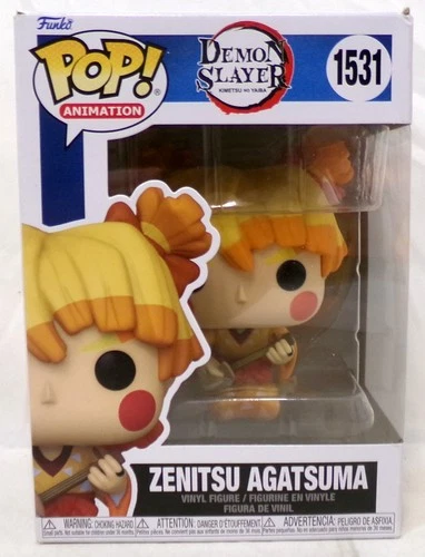 Funko Pop 1531 Zenitsu Agatuma Demon Slayer Kimetsu No Yaiba Vinyl Figure