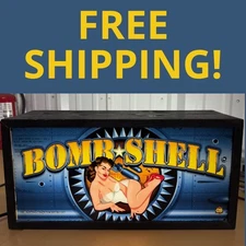 💣 Custom “Bomb Shell” Slot Machine Glass Light-Up Display