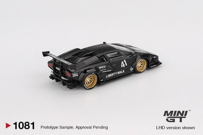 MINI GT LIBERTY WALK LAMBORGHINI　X２台 Mini GT 1:64 Lamborghini Countach LB-WORKS Black #1081 | eBay