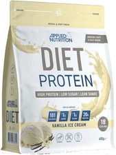 Applied Nutrition Diet Whey Protein Powder Vanilla Ice Cream 450g Low Carb Weigh 28.33 per kilo