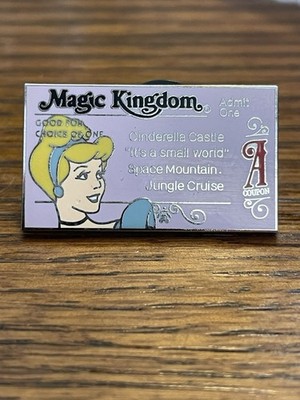 Limited Edition Disney Cinderella Magic Kingdom Ticket A 1of 1000 Made Only Mint