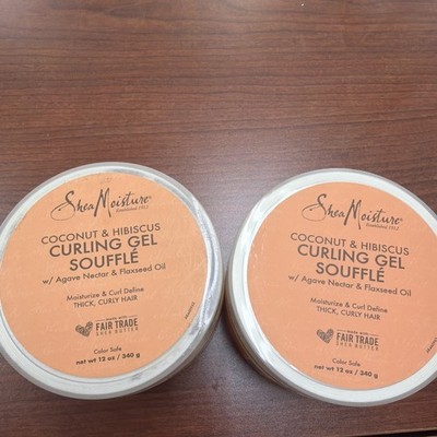 Shea Moisture Coconut & Hibiscus Curl & Shine Masque 12oz ~ Lot of 2
