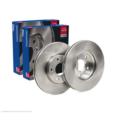 2x APEC Front Brake Discs For FORD FOCUS II (DA_, HCP, DP) 1.6 TDCi 2005-12