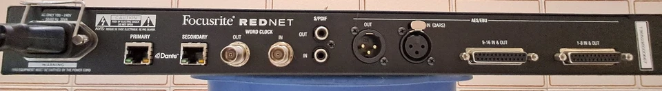 Focusrite RedNet D16-channel Bi-Directional Digital Interface for Dante - Immagine 3 di 4