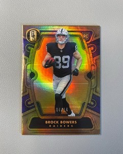 2024 Panini Gold Standard Brock Bowers (RC) Purple Refractor #/14 (SSP) Raiders