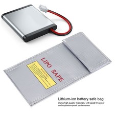 Lithium Ion Battery Safe Bag Fireproof Explosion Proof Storage Bag Protector