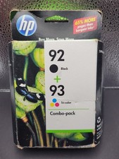 HP 92 93 Ink Cartridge Combo-Pack Black Color OEM New Sealed EXP Sep 2011