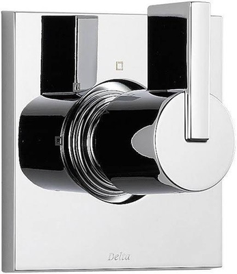 #ad Delta Vero T11853 3 Setting 2 Port Shower Diverter Trim w Cartridge Chrome $115.25