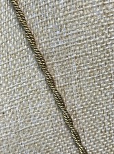 Rope Chain Necklace Retro Stylish Gold Tone Thick Twist Heavy 23” 30