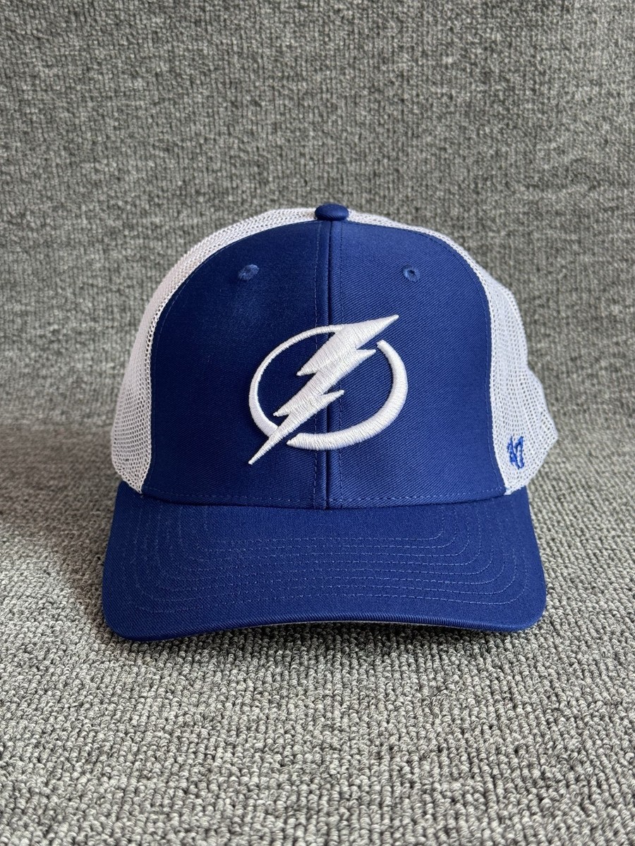 47 Brand Tampa Bay Lightning Trucker Snapback Blue White One Size