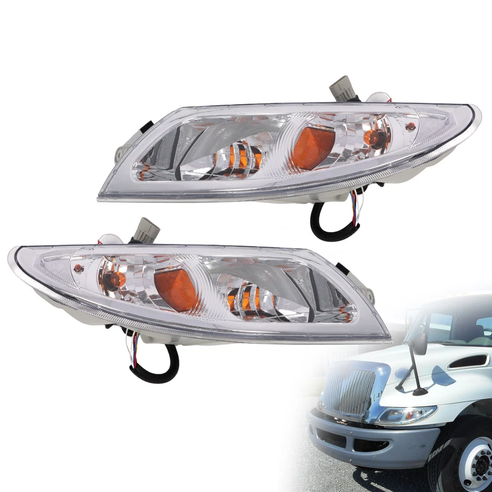 Par de faros para camión International 2002-2019 4100 4200 4300 4400 8500 8600 Foto 3 de 4
