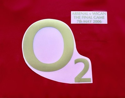 Arsenal O2 sponsor 2005/06 + Highbury Final Game Match Details