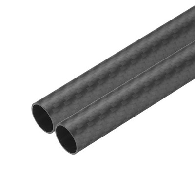2 Carbon Fiber Tubes 16 x 18 x 500mm Matte Surface for Rod