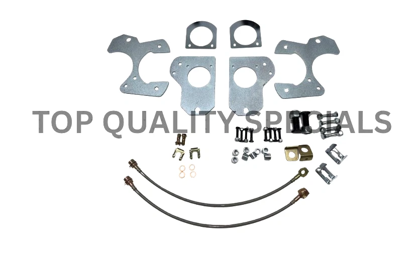 Chevy El Camino 1978-1987 Rear Disc Brake Kit D/S Rotors RED Emergancy Calipers - Image 2 of 2