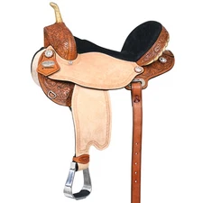 HILASON Flex Tree Western Horse Saddle American Leather Trail Barrel Racing |