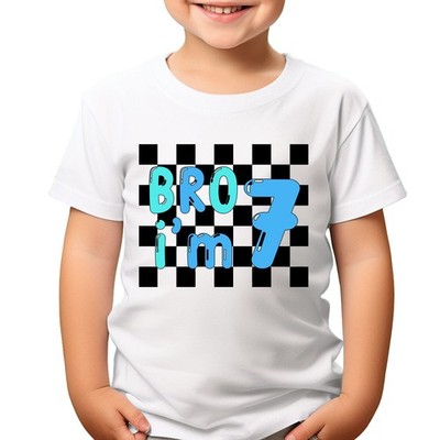 Personalisieren Sie ''BRO''-T-Shirt für Altersspaß, kariertes Design für...
