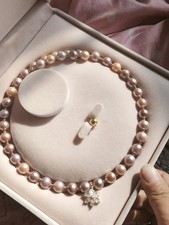 Jewelry Velvet Box Pearl Necklace Earring Bracelet Gift Display Case Wedding ...