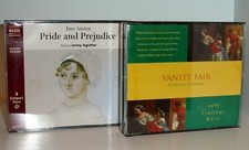 JANE AUSTEN Pride and Prejudice & WILLIAM THACKERAY Vanity Fair  CD Audio Books 