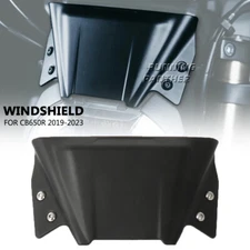 Windshield Wind Deflector Windscreen Black For Honda CB650R CB 650 R 2019-2023