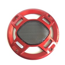 5" Speaker Cover Red ABS Frame  Metal Mesh Grill For Car Audio DJ, PA Speakers