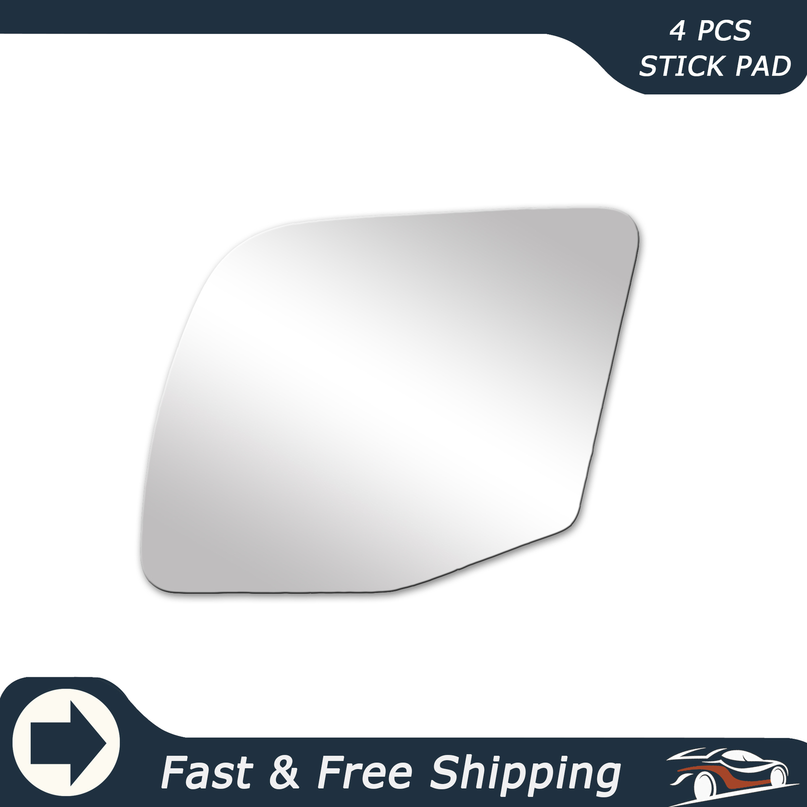 92-02 Ford E150 E350 Econoline Club Wagon Driver Side Flat Mirror Glass Replacement-image