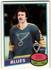 Mike Zuke 1980-81 O-Pee-Chee Rookie #209 St. Louis Blues